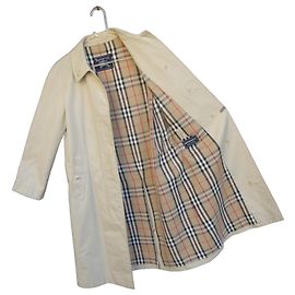 Gabardina Burberrys Vintage de Algodón - Beige