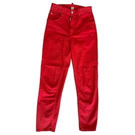 Pantalones de pana roja Dsquared2