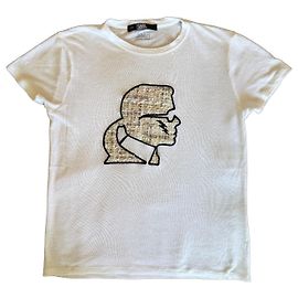 T-shirt Karl Lagerfeld con grafica del profilo iconico