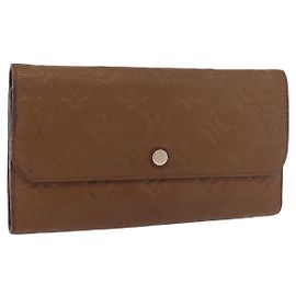 LOUIS VUITTON Empreinte Portefeuille Virtuose Wallet Brown LV Auth bs36043