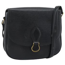 Bolso de Hombro LOUIS VUITTON Epi Saint Cloud GM Negro M52192 LV Auth 191640