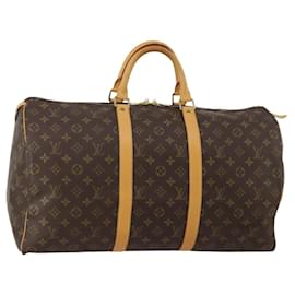 LOUIS VUITTON Borsa Boston Monogram Keepall 50 M41426 LV Auth 189820V