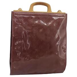 LOUIS VUITTON Borsa Vernis Stanton Purple Viole M91079 LV Auth BA13989