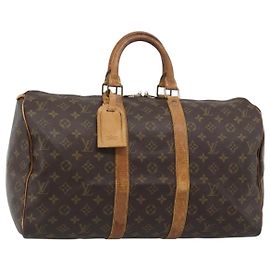 LOUIS VUITTON Monogram Keepall 45 Boston Tasche M41428 LV Auth bs36028