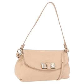 Borsa Chloe Lily in Pelle 2way Beige Oro Auth hk3885 - Chloé