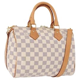 LOUIS VUITTON Bolso Damier Azur Speedy Bandouliere 25 N41374 LV Auth ka5166A