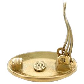Orecchini CHANEL COCO Mark in metallo Gold Tone CC Autentici 190201M