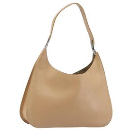 Borsa a Spalla GUCCI in Pelle Beige Argento 001 3767 Auth 190715