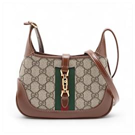 Gucci Jackie 1961 Mini Canvas 2-Ways Hobo Shoulder Bag GG Supreme