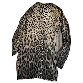 Dolce & Gabbana Cardigan mit Leopardenmuster