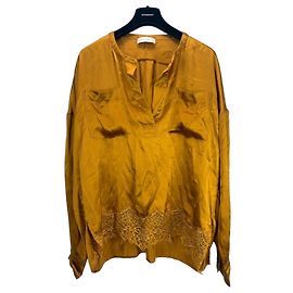 Seidenbluse Faith Connexion mit Spitzenbesatz