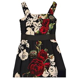 Dolce & Gabbana Seiden-Midikleid mit Blumenprint