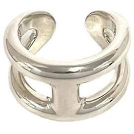 Bague à anneau Silver Band Osmos PM Hermes - Hermès
