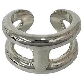 Hermes Osmo's PM Silver Band Ring - Hermès