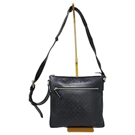 GUCCI Borsa Messenger Piatta Media Guccissima Signature Nera