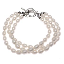 Tiffany & Co. Open Heart Perlen-Armband mit drei Reihen