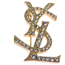 Broche à strass Yves Saint Laurent