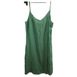 Vestido de verano verde de viscosa Ermanno Scervino