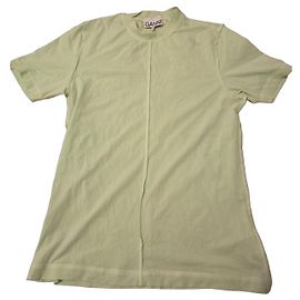 Camiseta Ganni de algodón verde