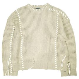 Autre Marque GEN_DAI CREW KNIT Baumwoll-Acryl-Strickware