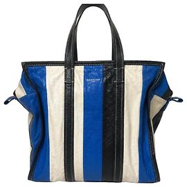 Borsa tote Balenciaga in pelle a righe