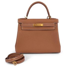 Hermès Kelly 28 Sellier Pelle Togo