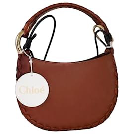 Bolso Hobo Marcie Small de Chloé en cuero marrón