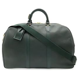 Borsa Boston Louis Vuitton Taiga Kendall PM in verde Episea