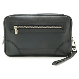 Clutch in pelle Taiga Louis Vuitton