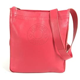 Borsa in pelle rosa Hermès Clou de Selle