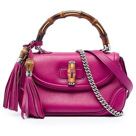 Gucci Handtasche mit Tragegriff aus rosa Kalbsleder Größe Medium