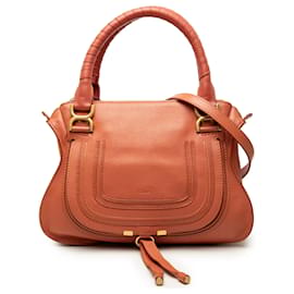 Borsa Marcie media in pelle arancione di Chloé