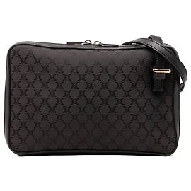 Céline Borsa a tracolla Celine in tela Macadam con bordi in pelle nera