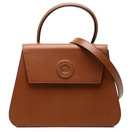 Borsa a manico Celine in pelle goffrata marrone - Céline