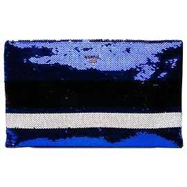 Pochette Prada Blue Paillettes