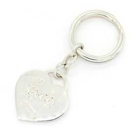 Portachiavi Tiffany & Co. 1837 Heart Plate in argento sterling