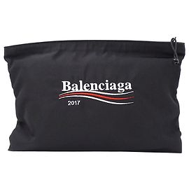 Clutch in nylon nero Balenciaga