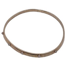 Bulgari Collana Bvlgari Tubogas in Oro 18K e Diamanti
