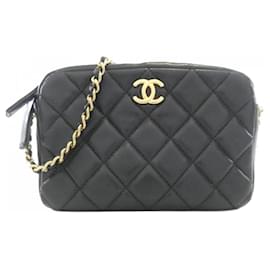 Chanel Black Lambskin Shoulder Bag