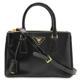 Borsa 2way in pelle verniciata Prada Galleria