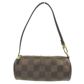 Pochette Borsa Louis Vuitton Damier Papillon Marrone