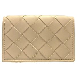 Portafoglio compatto in pelle Intrecciato Bottega Veneta