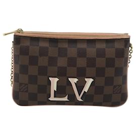 Pochette Double Zip Louis Vuitton Damier