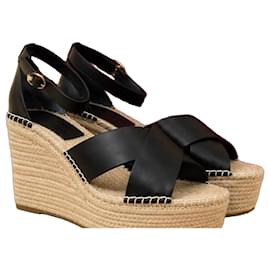 Tory Burch Marion Espadrille-Sandaletten mit 110mm Keilabsatz