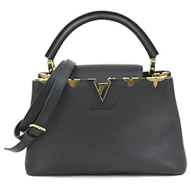 Borsa a tracolla in pelle Louis Vuitton Capucines MM