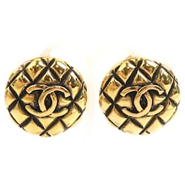 Orecchini a clip dorati Chanel
