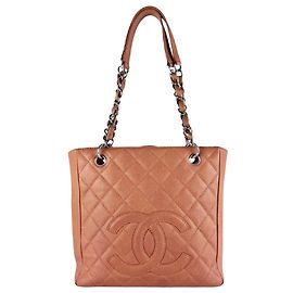 Bolsa Chanel PST em couro de bezerro granulado rosa