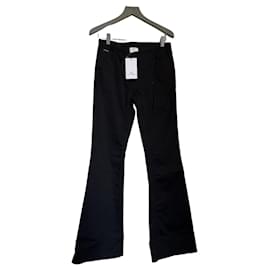 Courrèges Vaqueros Flare Signature 70's Denim Negro - Courreges