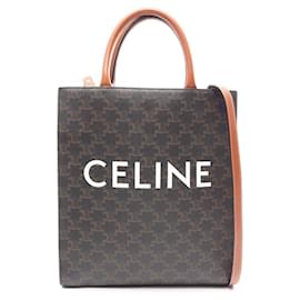 Celine Small Vertical Cabas Triomphe Borsa Tote 2-Way - Céline