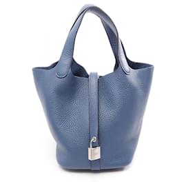 Borsa Hermes Picotin Lock PM Blue Tie - Hermès